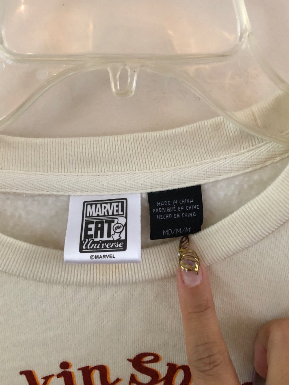 Marvel Spider-Man My Pumpkin Spice-Sense Is Tingling Fall Crewneck M - Picture 4 of 8